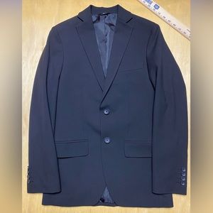 Haggar H26 Black Slim Fit Suit Jacket Blazer 34R